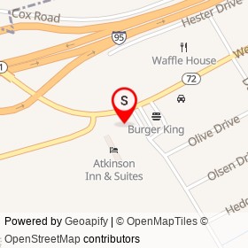 BP on West 5th Street, Lumberton North Carolina - location map