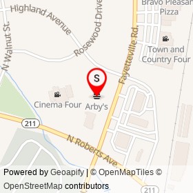 Arby's on Fayetteville Road, Lumberton North Carolina - location map