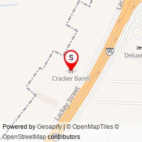Cracker Barell on Lackey Street, Lumberton North Carolina - location map