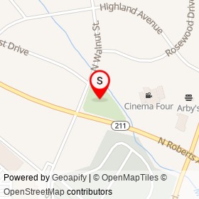 Jerry Giles Park on , Lumberton North Carolina - location map