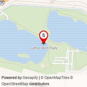 Luther Britt Park on , Lumberton North Carolina - location map