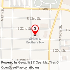 Girlees & Brothers Too on North Walnut Street, Lumberton North Carolina - location map