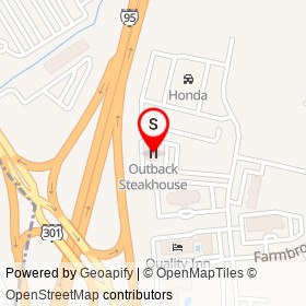 Outback Steakhouse on I 95, Lumberton North Carolina - location map