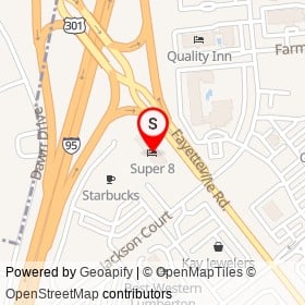 Super 8 on Jackson Court, Lumberton North Carolina - location map