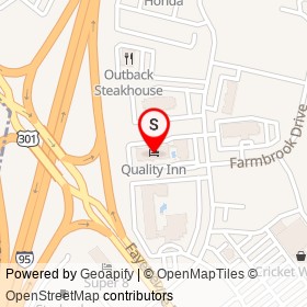 Quality Inn on Wintergreen Drive, Lumberton North Carolina - location map