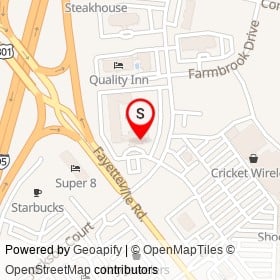 Denny's on Wintergreen Drive, Lumberton North Carolina - location map