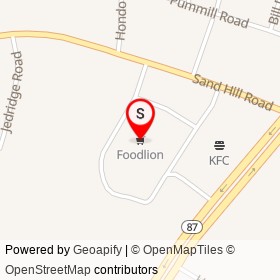 Foodlion on Sand Hill Road,  North Carolina - location map