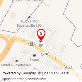 BP on Cedar Creek Road, Fayetteville North Carolina - location map