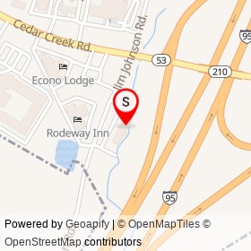 Quality Inn on Jim Johnson Road, Fayetteville North Carolina - location map