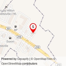 Deluxe Inn Fayetteville on Cedar Creek Road, Fayetteville North Carolina - location map