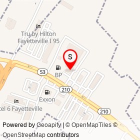 Days Inn Fayetteville-South/I-95 Exit 49 on Cedar Creek Road, Fayetteville North Carolina - location map