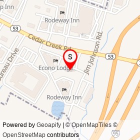 Short Stop on Jim Johnson Road, Fayetteville North Carolina - location map