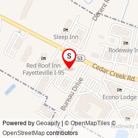 BP Shop on Cedar Creek Road, Fayetteville North Carolina - location map