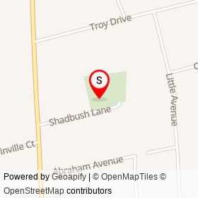 Mable C. Smith Picnic site on Shadbush Lane, Fayetteville North Carolina - location map