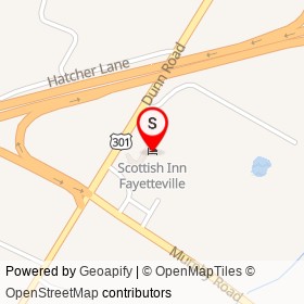 Scottish Inn Fayetteville on Dunn Road, Eastover North Carolina - location map