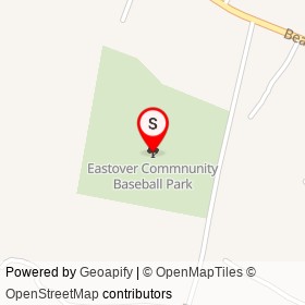 Eastover Commnunity Baseball Park on , Eastover North Carolina - location map