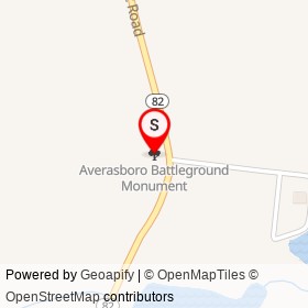 Averasboro Battleground Monument on ,  North Carolina - location map