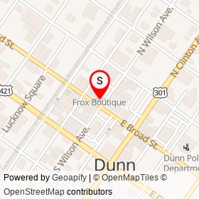 Broad Street Deli & Market on East Broad Street, Dunn North Carolina - location map