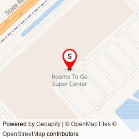 Rooms To Go Super Center on I 95,  North Carolina - location map