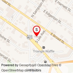Bojangles' on South Lee Avenue, Dunn North Carolina - location map