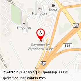 Baymont by Wyndham Dunn on Jackson Road, Dunn North Carolina - location map