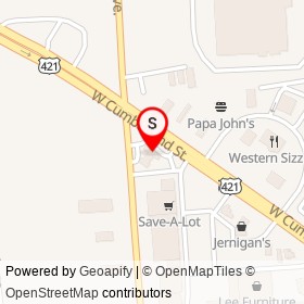 BP on West Cumberland Street, Dunn North Carolina - location map