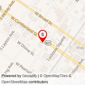 Valero on West Cumberland Street, Dunn North Carolina - location map