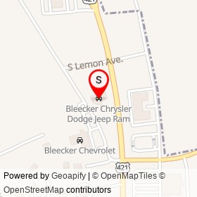 Bleecker Chrysler Dodge Jeep Ram on East Cumberland Street, Dunn North Carolina - location map
