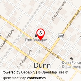 The Crowded Closet on North Wilson Avenue, Dunn North Carolina - location map