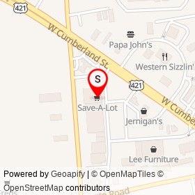 Save-A-Lot on South Powell Avenue, Dunn North Carolina - location map