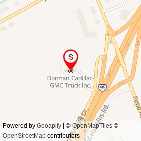 Dorman Cadillac-GMC Truck Inc. on Interstate Drive, Dunn North Carolina - location map