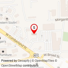 Dunn-Benson Ford on West Cumberland Street, Dunn North Carolina - location map
