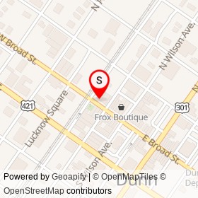 Melanie's on East Broad Street, Dunn North Carolina - location map