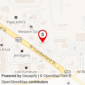 McDonald's on West Cumberland Street, Dunn North Carolina - location map