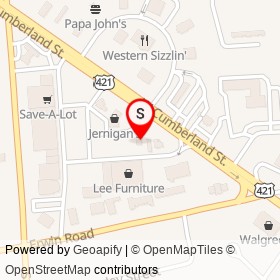 Cook Out on West Cumberland Street, Dunn North Carolina - location map