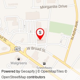 Hibachi Grill on West Broad Street, Dunn North Carolina - location map