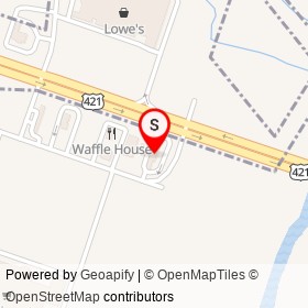 Hardee's on East Jackson Boulevard, Erwin North Carolina - location map