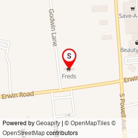 Freds on Erwin Road, Dunn North Carolina - location map