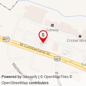 Pizza Hut on West Cumberland Street, Dunn North Carolina - location map