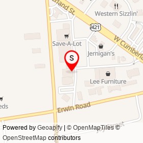 Beauty Town on South Powell Avenue, Dunn North Carolina - location map