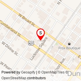 Norris Frozen Custard on Lucknow Square, Dunn North Carolina - location map