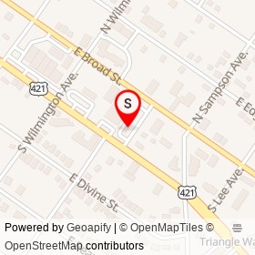Taco Bell on East Cumberland Street, Dunn North Carolina - location map