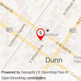 No Name Provided on South Wilson Avenue, Dunn North Carolina - location map