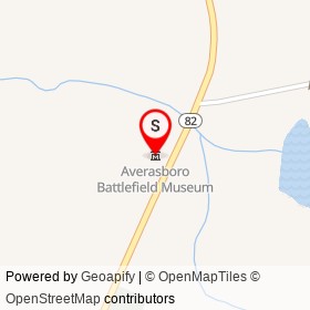 Averasboro Battlefield Museum on NC 82, Dunn North Carolina - location map