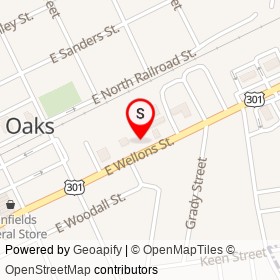 No Name Provided on East Wellons Street, Four Oaks North Carolina - location map