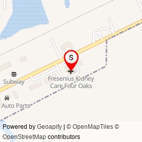 Fresenius Kidney Care Four Oaks on US 301, Four Oaks North Carolina - location map