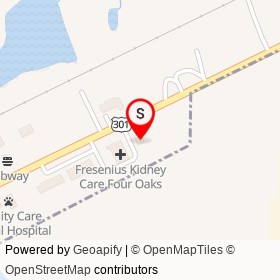 Hwy 55 Burgers on US 301, Four Oaks North Carolina - location map