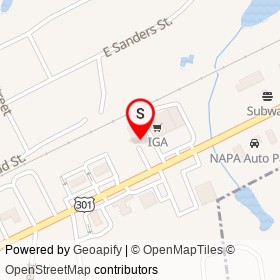 AutoZone on East Wellons Street, Four Oaks North Carolina - location map