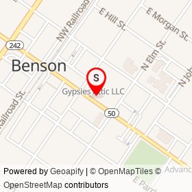 Warren Drug Co Inc on East Main Street, Benson North Carolina - location map