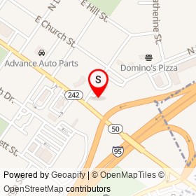 Exxon on Fayetteville Street, Benson North Carolina - location map